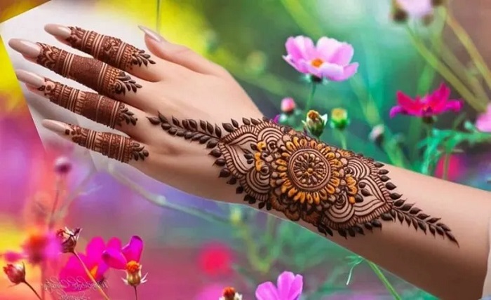 royal royal front hand mehndi design