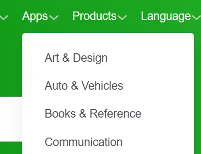 App's categories