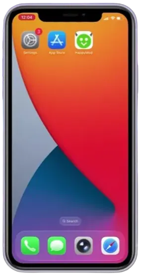 Happy Mod icon on Display